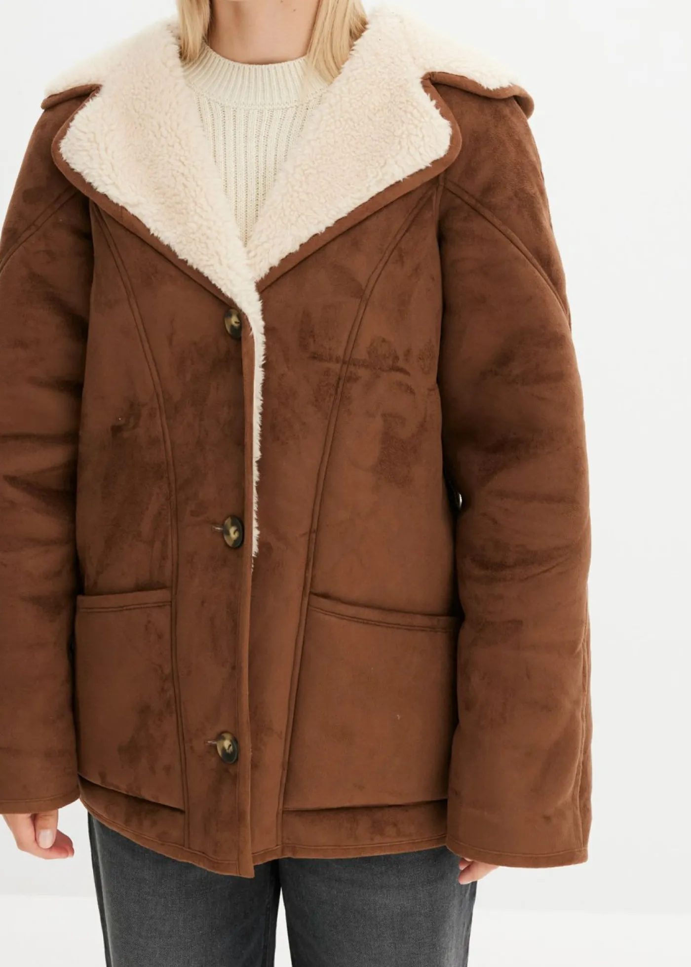 bonprix bonprix Chaqueta con capucha Marrón claro Best