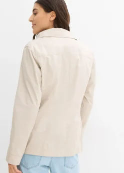 bonprix bonprix Chaqueta con cuello alto Verde oliva oscuro Clearance