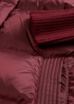 bonprix bonprix Chaqueta con plumón reciclado y mangas de punto mora oscuro