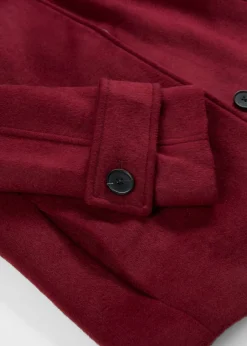 bonprix bonprix Chaqueta con suave contenido de lana rojo avellana Discount