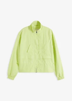 bonprix bonprix Chaqueta corta con cordón ajustable en la cintura Verde menta Clearance