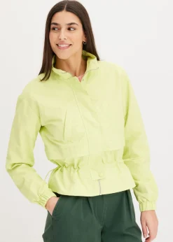 bonprix bonprix Chaqueta corta con cordón ajustable en la cintura Verde menta Clearance