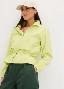 bonprix bonprix Chaqueta corta con cordón ajustable en la cintura Verde menta Clearance