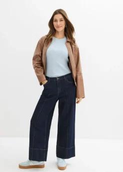 bonprix bonprix Chaqueta corta de piel sintética Marrón castaño Sale