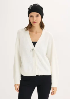 bonprix bonprix Chaqueta corta de punto Blanco lana Hot