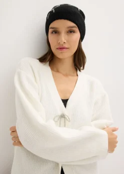 bonprix bonprix Chaqueta corta de punto Blanco lana Hot