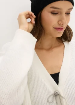 bonprix bonprix Chaqueta corta de punto Blanco lana Hot