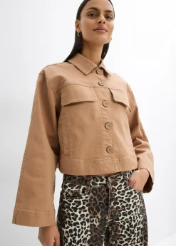 bonprix bonprix Chaqueta corta de sarga Camel New