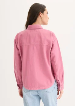 bonprix bonprix Chaqueta de algodón puro Malva Discount