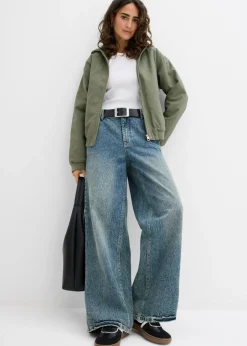 bonprix bonprix Chaqueta de algodón puro para exteriores Verde grisáceo Outlet