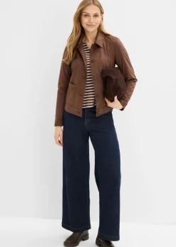 bonprix bonprix Chaqueta de ante sintético marrón Online