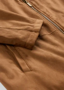 bonprix bonprix Chaqueta de ante sintético Caramelo Hot