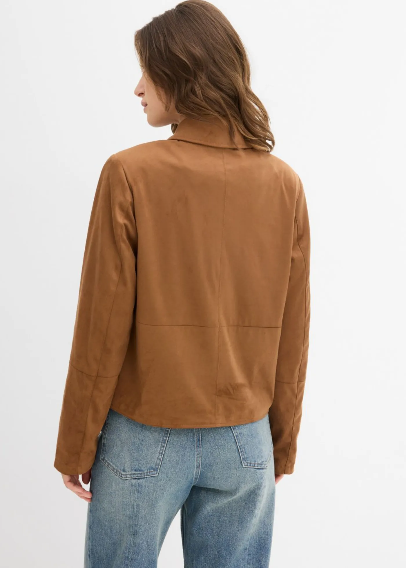 bonprix bonprix Chaqueta de ante sintético Caramelo Hot