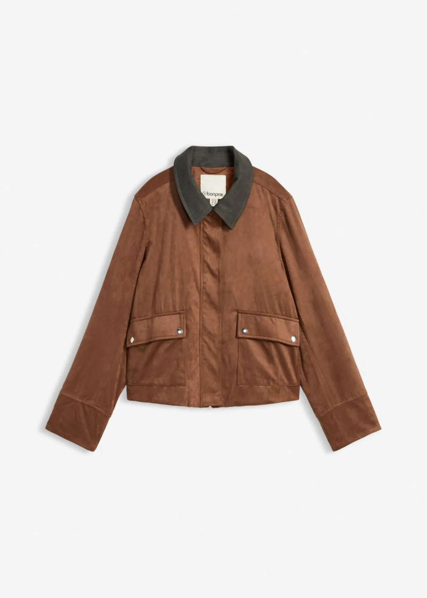 bonprix bonprix Chaqueta de ante sintético Marrón castaño Best