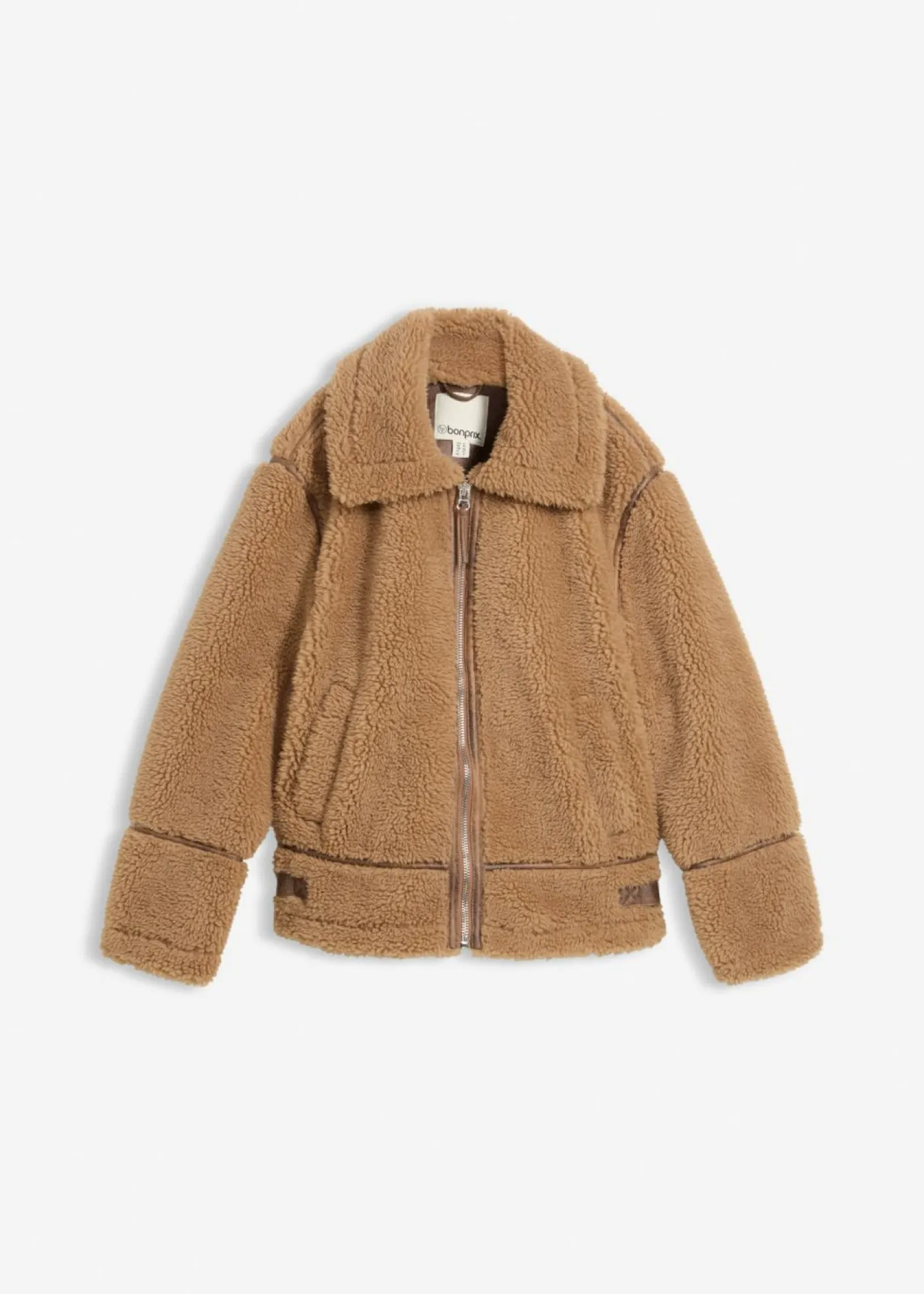 bonprix bonprix Chaqueta de borrego sintético Camel Sale