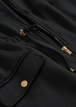 bonprix bonprix Chaqueta de chándal 3 en 1 para el embarazo y después, con inserto para bebé Negro New