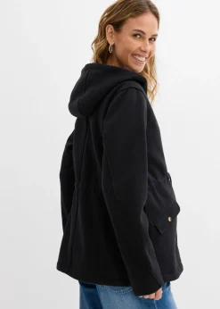 bonprix bonprix Chaqueta de chándal 3 en 1 para el embarazo y después, con inserto para bebé Negro New