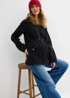 bonprix bonprix Chaqueta de chándal 3 en 1 para el embarazo y después, con inserto para bebé Negro New