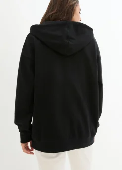 bonprix bonprix Chaqueta de chándal con capucha Negro Clearance