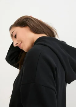 bonprix bonprix Chaqueta de chándal con capucha Negro Clearance