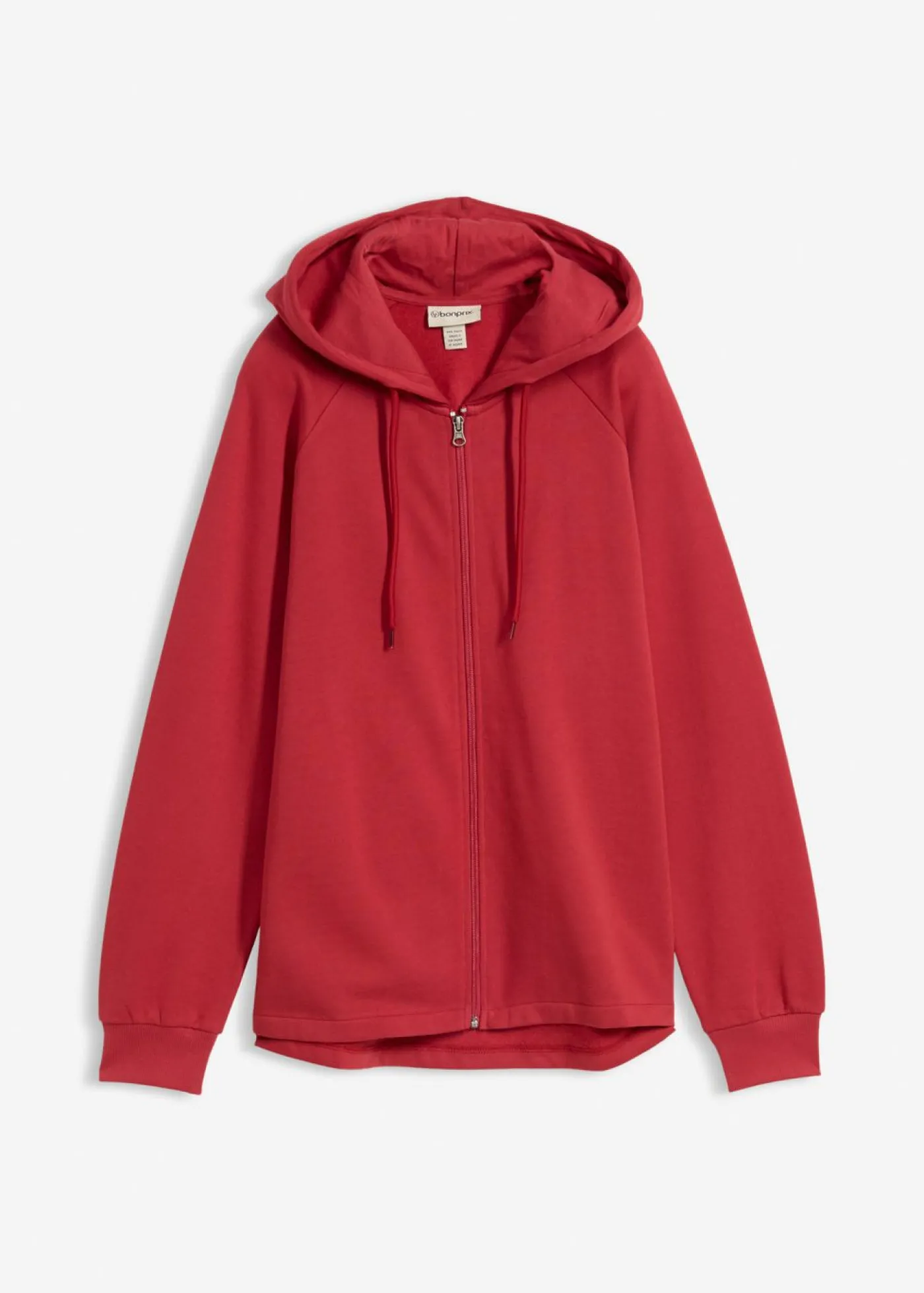 bonprix bonprix Chaqueta de chándal de algodón orgánico puro Cereza Sale