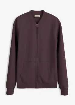bonprix bonprix Chaqueta de chándal de neopreno con cremallera rojo burdeos Clearance