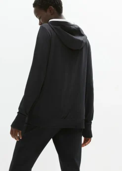 bonprix bonprix Chaqueta de chándal elástica con algodón Negro