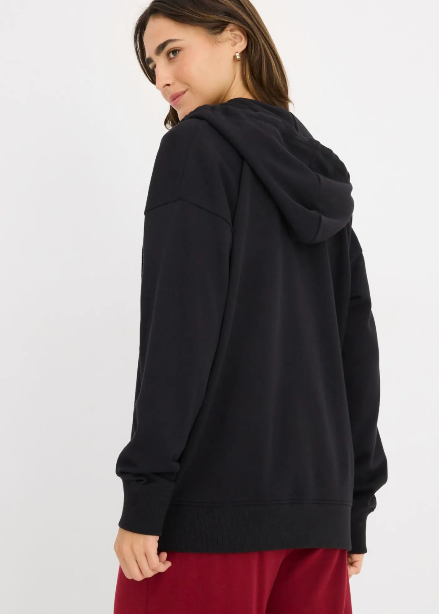 bonprix bonprix Chaqueta de chándal larga Negro Discount