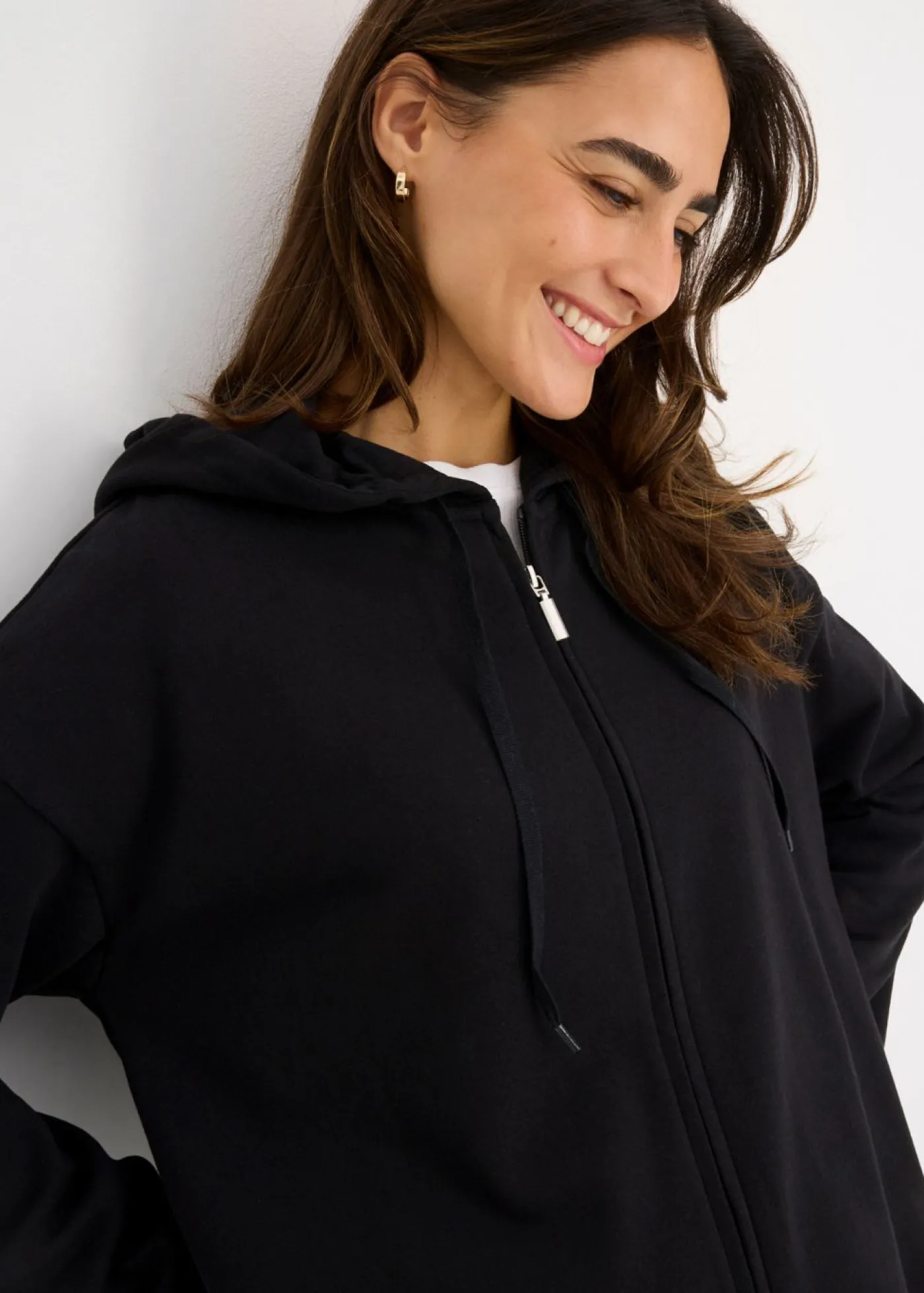 bonprix bonprix Chaqueta de chándal larga Negro Discount
