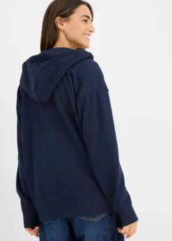bonprix bonprix Chaqueta de chándal larga Azul marino Online