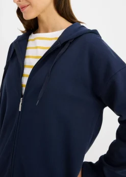 bonprix bonprix Chaqueta de chándal larga Azul marino Online