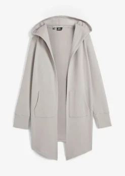 bonprix bonprix Chaqueta de chándal larga Gris claro Sale