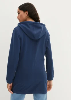 bonprix bonprix Chaqueta de chándal larga con bolsillos con cremallera Azul almirante New