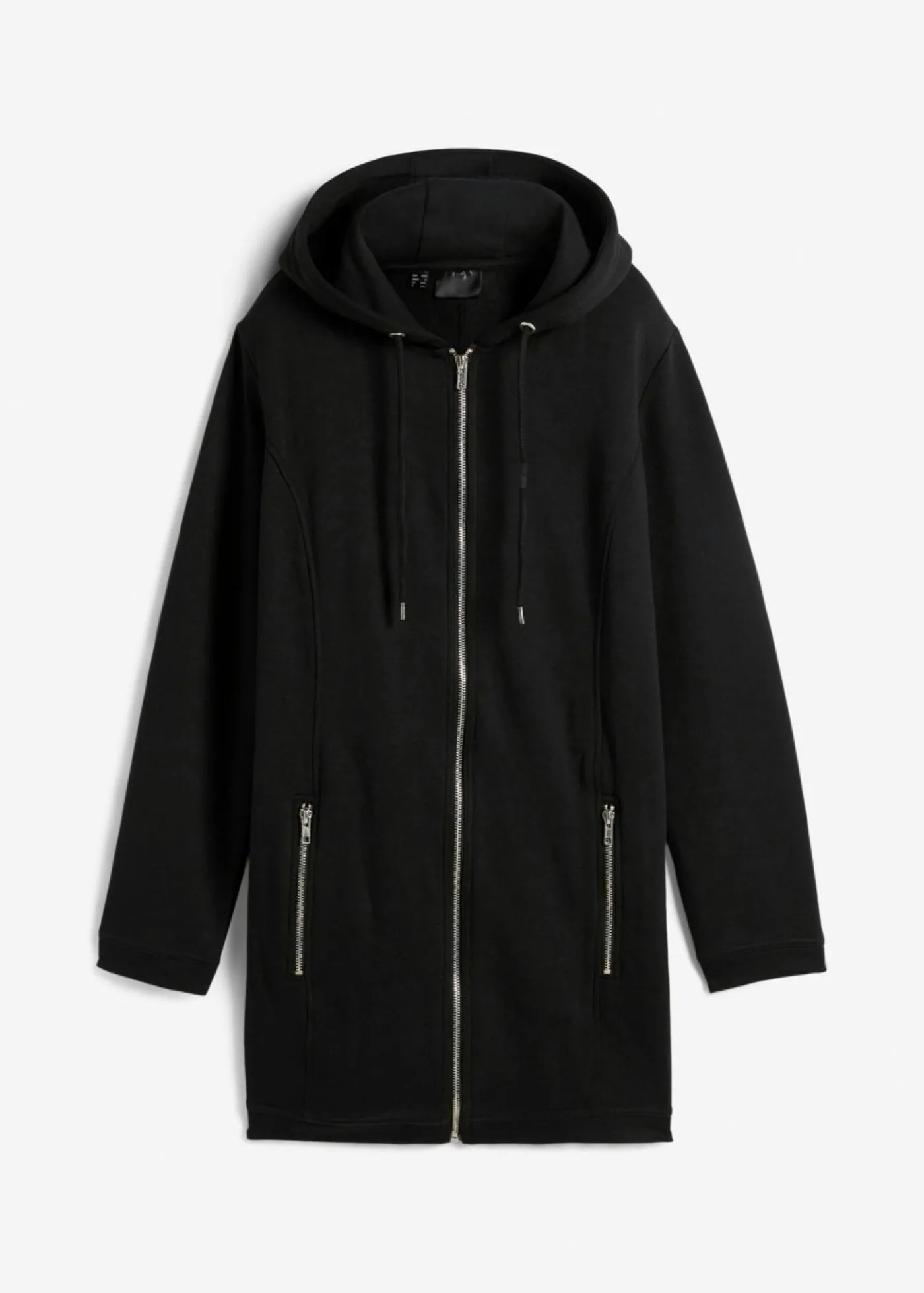 bonprix bonprix Chaqueta de chándal larga con bolsillos con cremallera Negro New