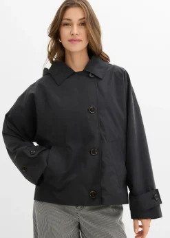 bonprix bonprix Chaqueta de entretiempo oversize Negro Sale