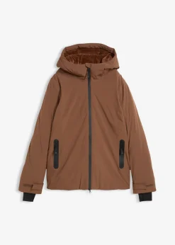 bonprix bonprix Chaqueta de esquí con protector antinieve Marrón claro Best