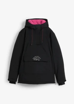 bonprix bonprix Chaqueta de esquí impermeable funcional con forro polar Negro Best