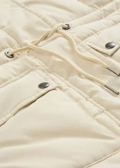 bonprix bonprix Chaqueta de invierno con cintura ajustable Arena claro