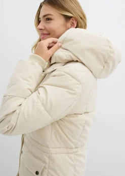 bonprix bonprix Chaqueta de invierno con cintura ajustable Arena claro