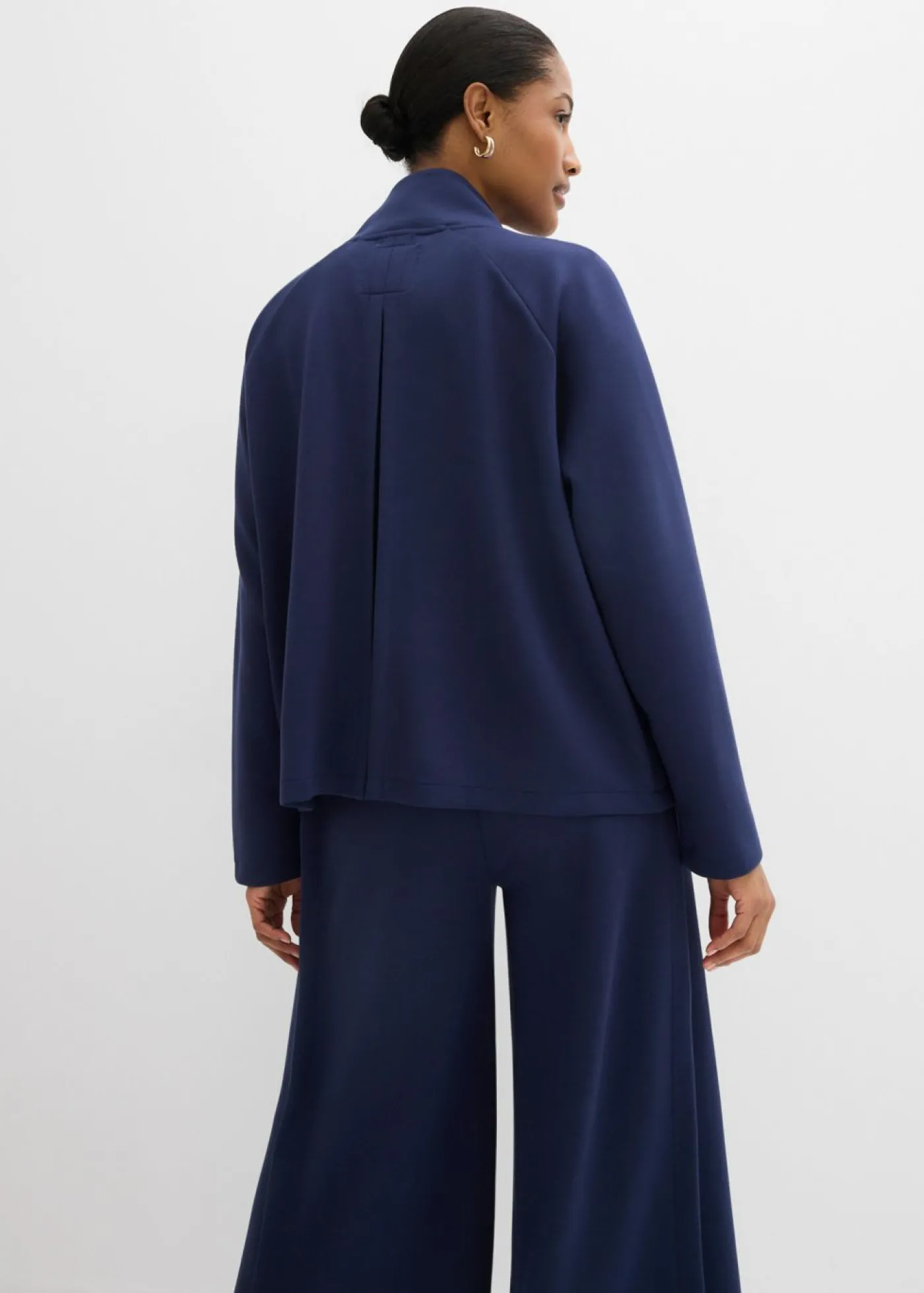 bonprix bonprix Chaqueta de mezcla de modal Azul marino Sale
