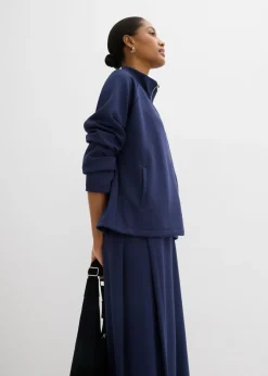 bonprix bonprix Chaqueta de mezcla de modal Azul marino Sale