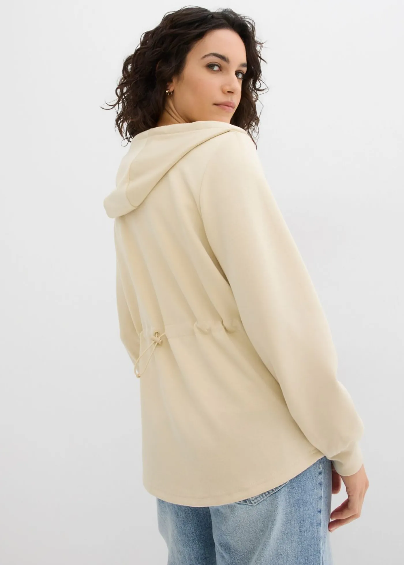 bonprix bonprix Chaqueta de neopreno suave Arena claro Sale