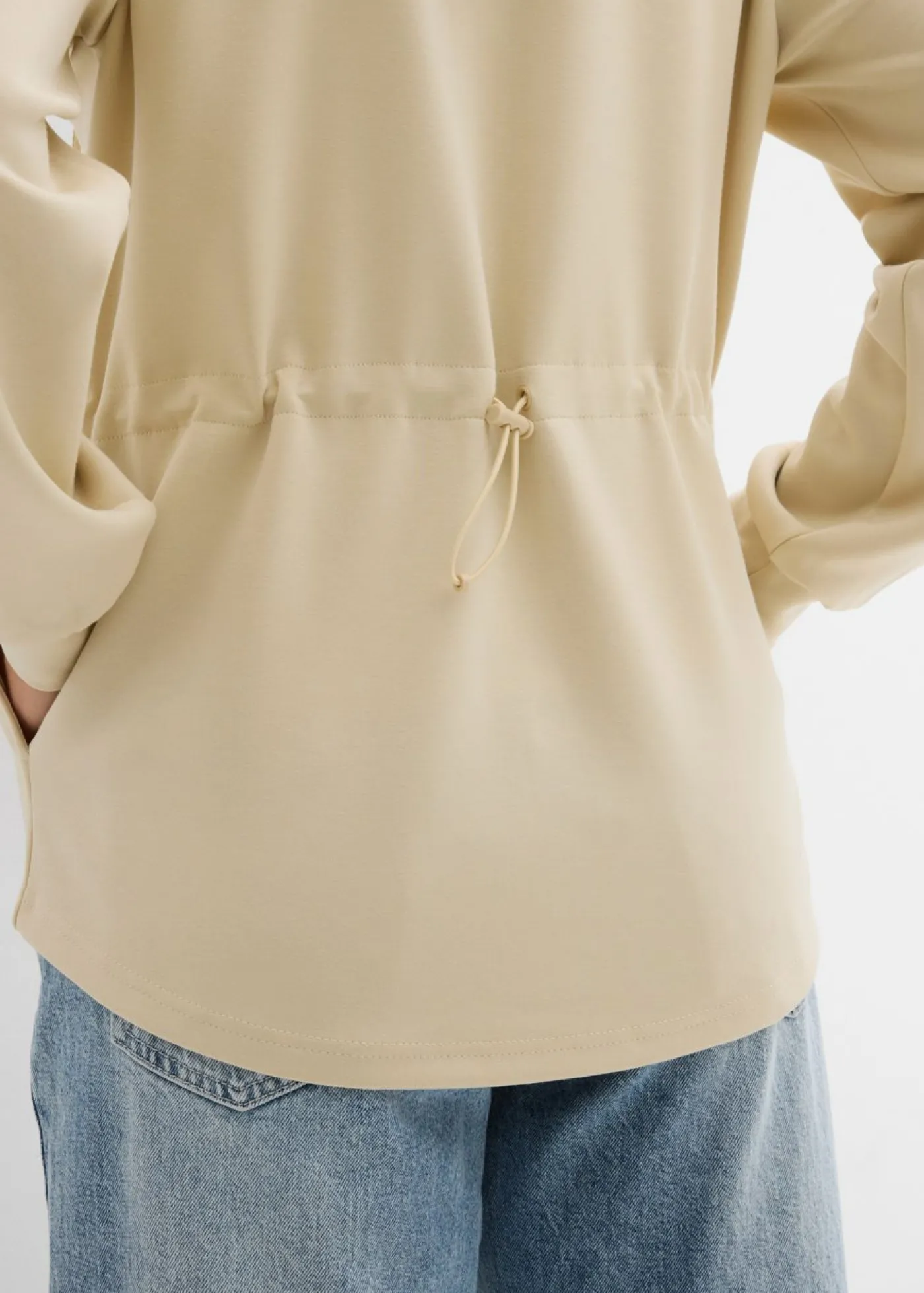 bonprix bonprix Chaqueta de neopreno suave Arena claro Sale