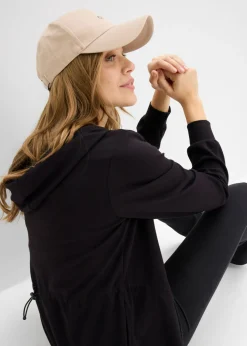 bonprix bonprix Chaqueta de neopreno suave Negro Hot