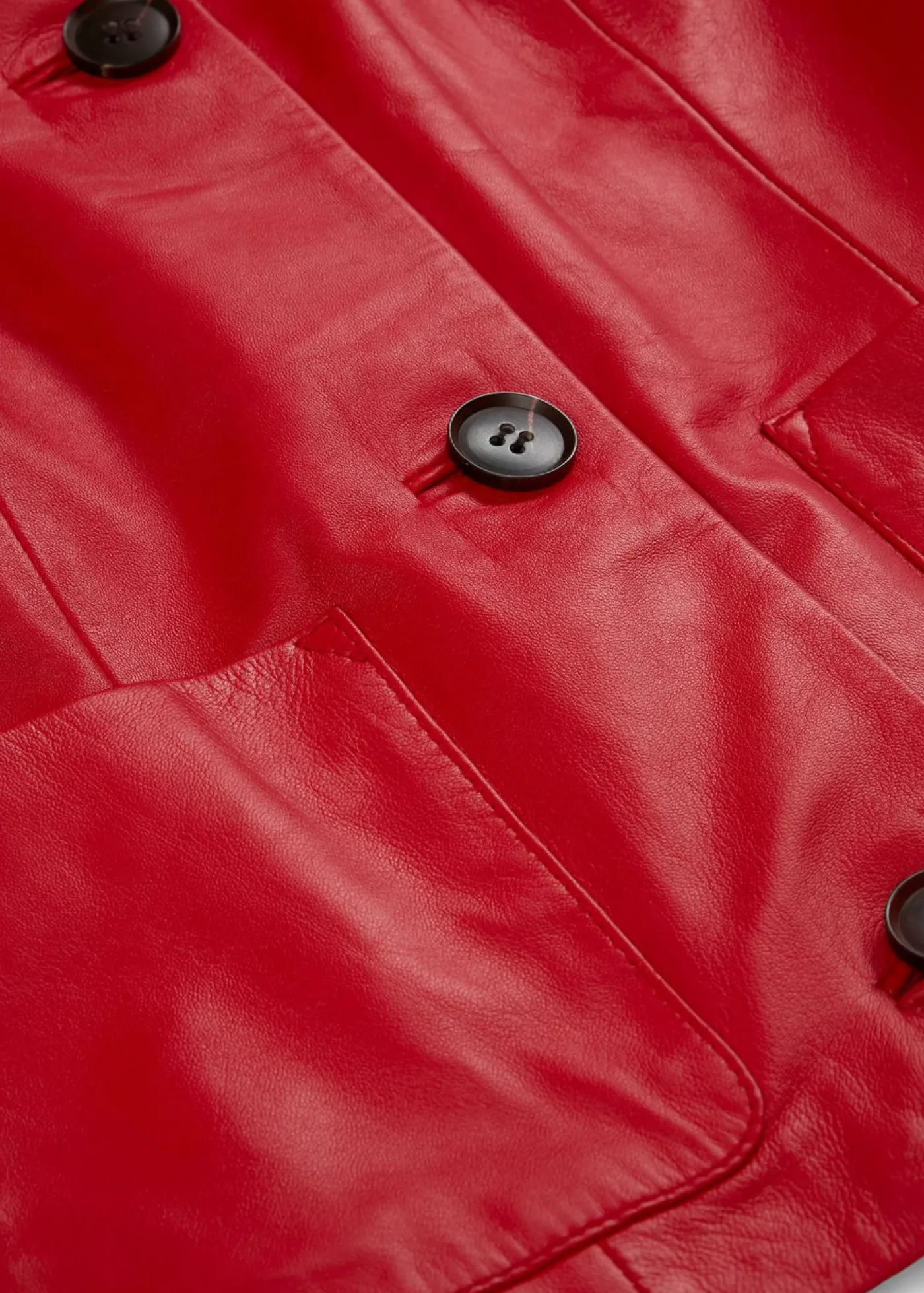 bonprix bonprix Chaqueta de piel de napa de cordero suave fresa Discount