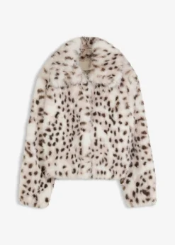 bonprix bonprix Chaqueta de piel sintética Crema Hot