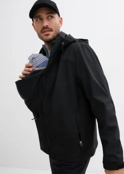 bonprix bonprix Chaqueta de porteo 2 en 1 para hombre con inserto de porteo Negro New