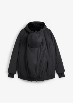 bonprix bonprix Chaqueta de porteo/premamá de invierno Negro Hot