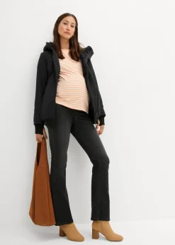 bonprix bonprix Chaqueta de porteo/premamá de invierno Negro Hot