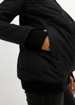 bonprix bonprix Chaqueta de porteo/premamá de invierno Negro Hot